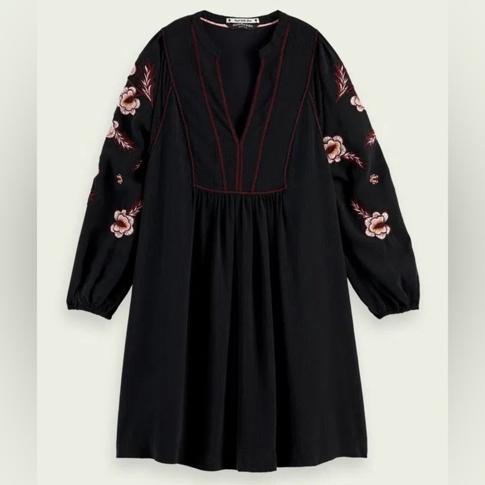 Scotch & Soda Embroidered Mini Dress